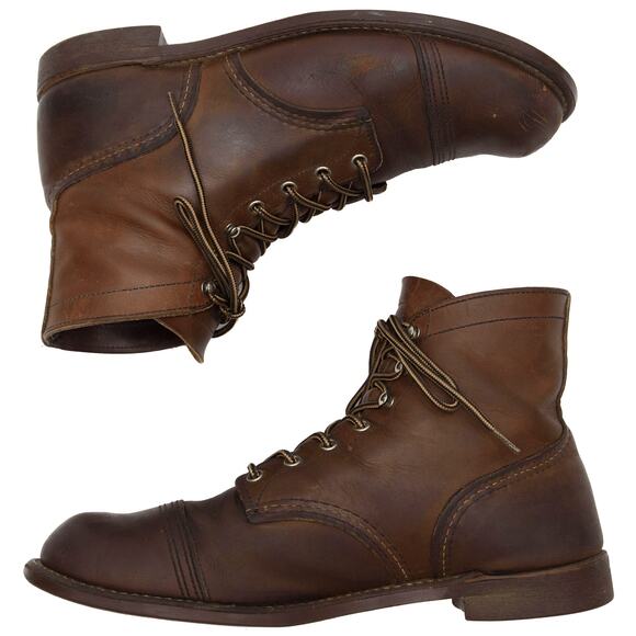 Red Wings IRON RANGER® Men\'s 6-Inch Amber Harness Leather Boots Size 12 main image 7